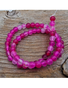 Achatkette pink 6mm 2