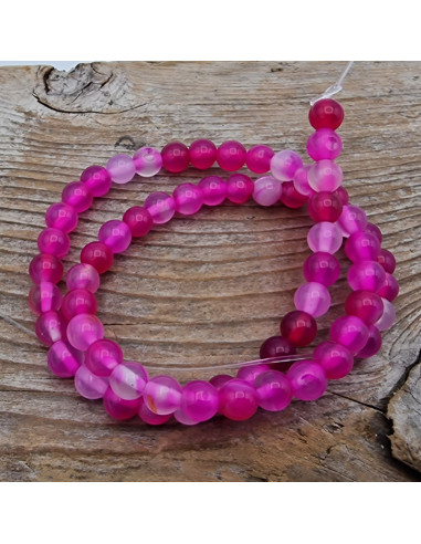 Achatkette pink 6mm