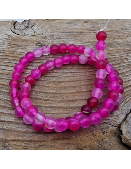 Achatkette pink 6mm