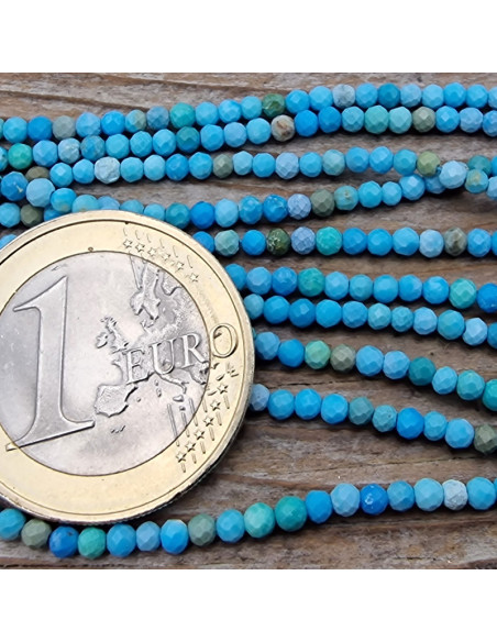 Türkiskette facettiert 2mm