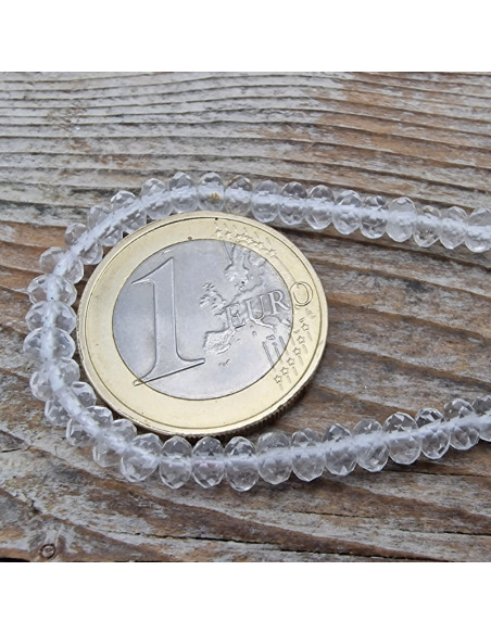 Bergkristallkette facettiert 4x2mm