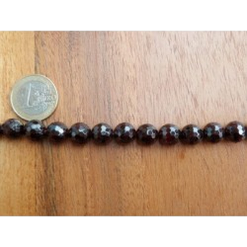 Granatkette facettiert 10mm 2