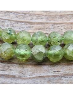 Olivinkette (Peridot) facettiert 4mm