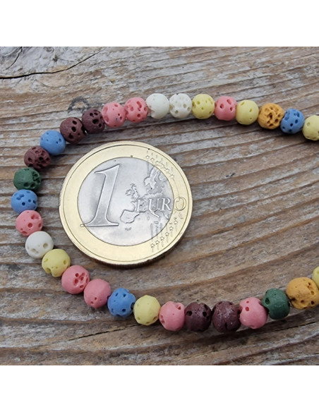 Lavakette 4mm multicolor
