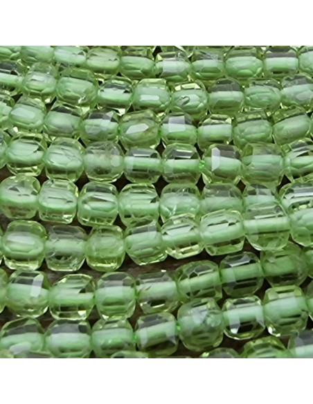 Olivinkette (Peridot) facettiert 2x2mm