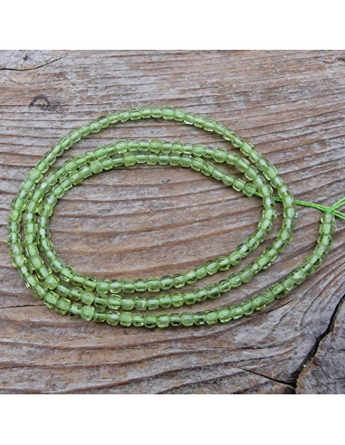 Olivinkette (Peridot) facettiert 2x2mm