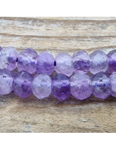 Amethystkette facettiert 4x2mm
