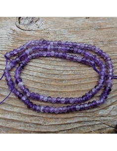 Amethystkette facettiert 4x2mm 2