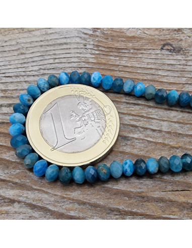 Apatitkette facettiert 4x2mm
