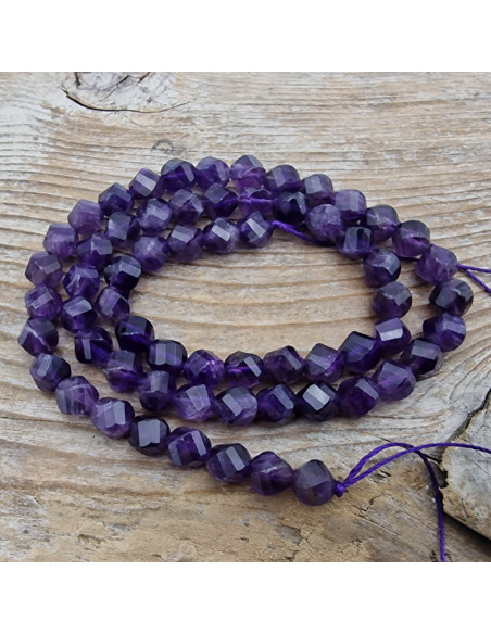 Amethystkette facettiert 6mm
