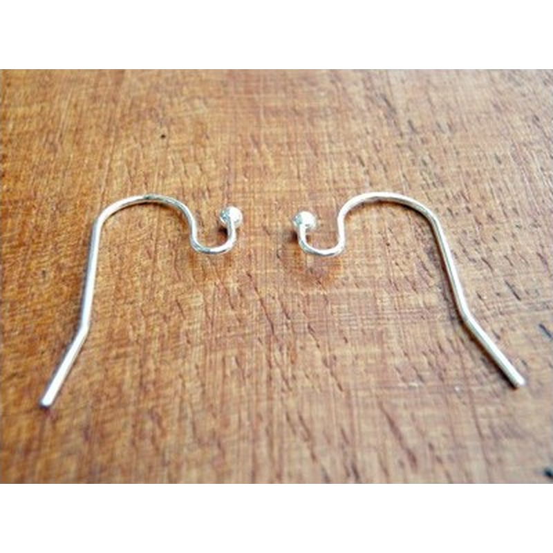 Ohrhaken 12mm (10 Stk), Metall silberfarben