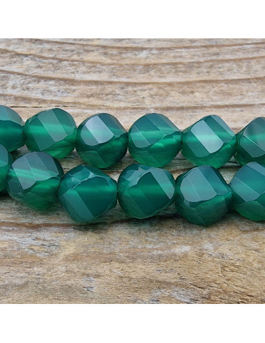 Achatkette grün facettiert 6mm