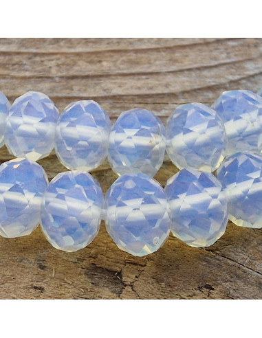 Opalitekette facettiert 8x5mm