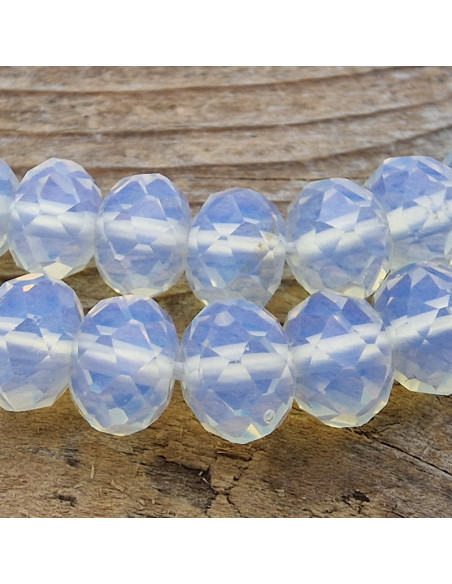 Opalitekette facettiert 8x5mm