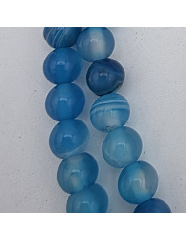 Achatkette blau 6mm