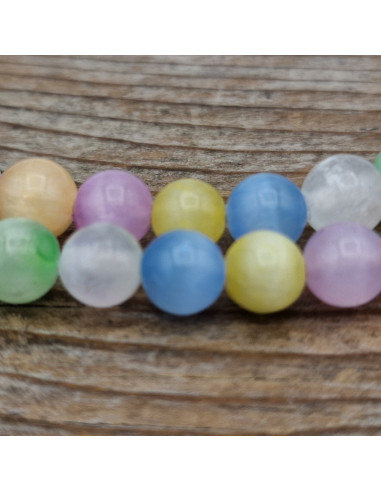 Selenitkette bunt 6mm