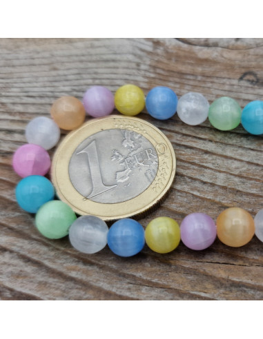 Selenitkette bunt 6mm