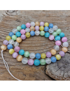 Selenitkette bunt 6mm 2