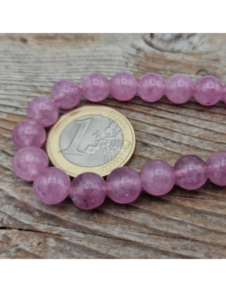 Bergkristallkette 8mm pink