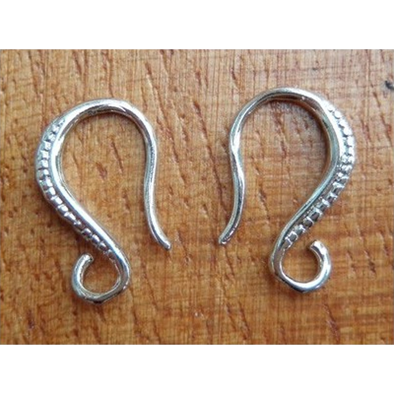 Ohrhaken 14mm (2 Stk), Metall-Antik