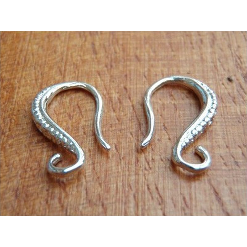Ohrhaken 14mm (2 Stk), Metall-Antik
