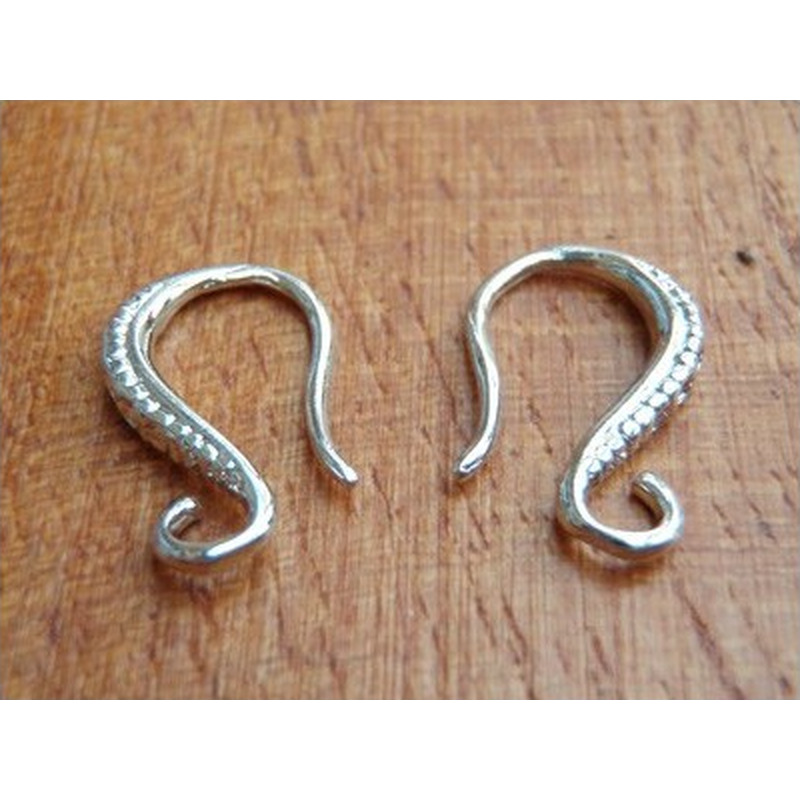 Ohrhaken 14mm (2 Stk), Metall-Antik