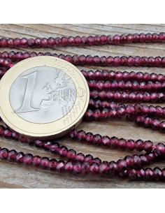 Granatkette facettiert 3x2mm 2