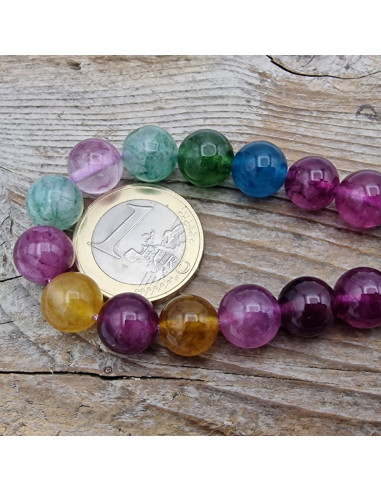 Bergkristallkette 10mm bunt