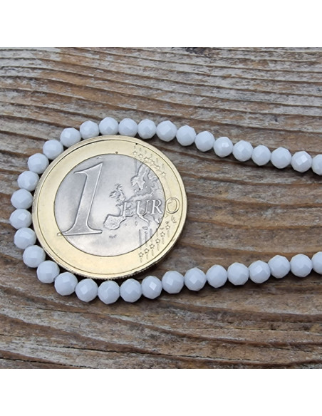 Zirkoniakette-stark funkelnd-facettiert 3mm