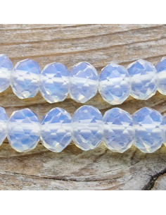 Opalitekette facettiert 6x4mm