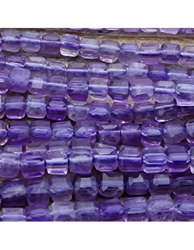 Amethystkette facettiert 2x2mm