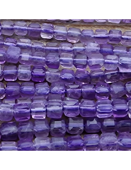 Amethystkette facettiert 2x2mm