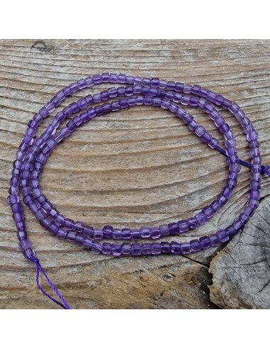 Amethystkette facettiert 2x2mm