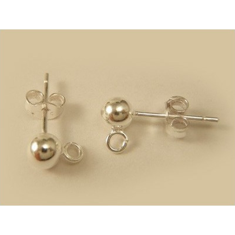 2 Stk. Ohrstecker 5mm, 925 Silber