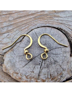 Ohrhaken 14mm (2 Stk), Edelstahl gold