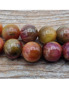 Tigeraugekette multicolor 8mm