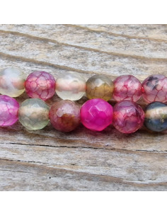 Achatkette Multicolor facettiert 4mm