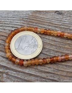 Carneolkette facettiert 4x2mm 2