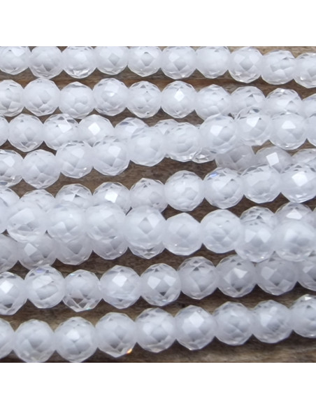 Zirkoniakette-stark funkelnd-facettiert 2mm