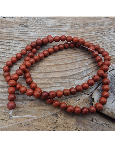 roter Jaspis Kette 4mm