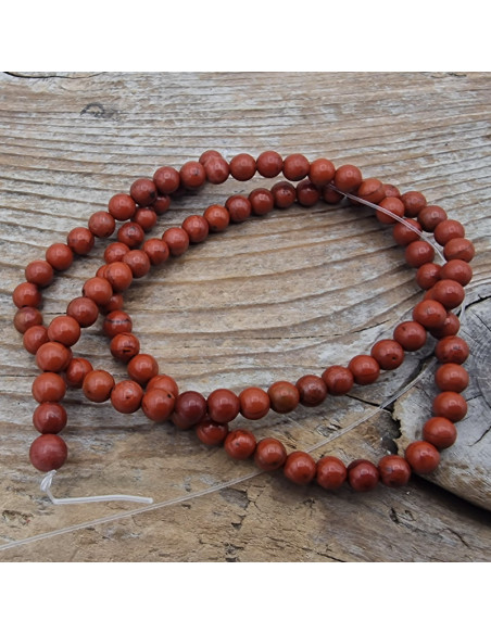 roter Jaspis Kette 4mm