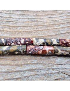 Leopardenjaspiskette 4x13mm