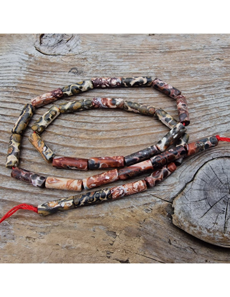 Leopardenjaspiskette 4x13mm