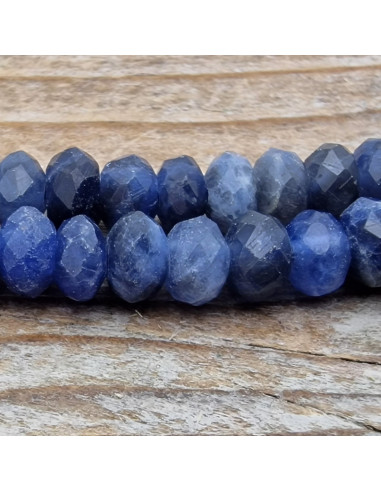 Sodalithkette facettiert 4x2mm