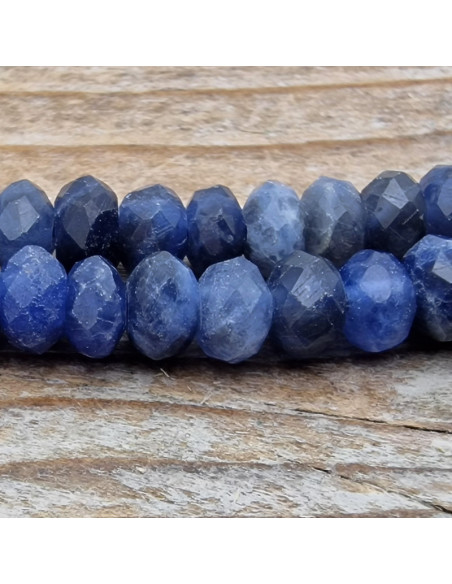 Sodalithkette facettiert 4x2mm