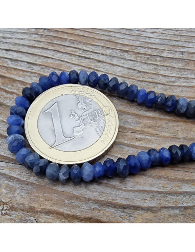 Sodalithkette facettiert 4x2mm