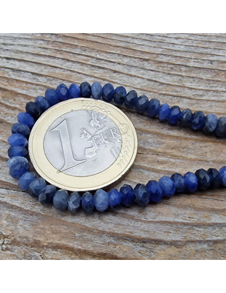 Sodalithkette facettiert 4x2mm