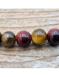 Tigeraugekette Multicolor 4mm