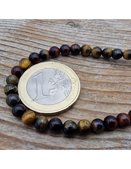 Tigeraugekette Multicolor 4mm