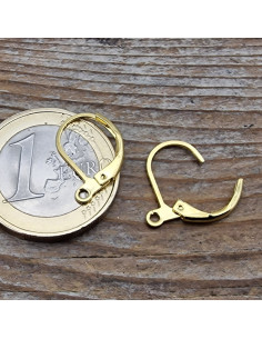 Brisur 10x14mm (2 Stk), Edelstahl gold 2